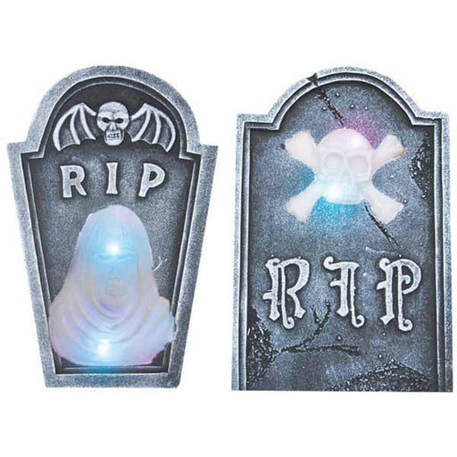 "Spooky Led Tombstone Set"