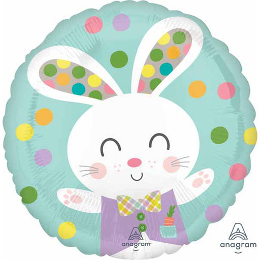 "Spotted Easter Bunny - 18" Round In S40 Package"