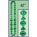"St Patricks Day Shimmering Shamrock Board With Kiss Lips - 42 Inches"