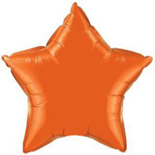 Star 9" Mylar Orange Balloon