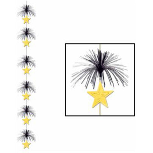 Star Firework Stringer 7'Mer 2½" - Black And Gold.