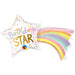 14 Inch Birthday Star Mini Shape Balloon Air-Fill Only for a Miniature Celebration (5/Pk)