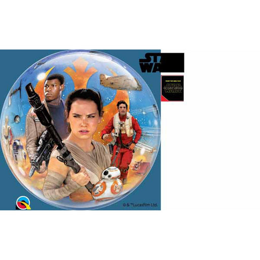 Star Wars Tfa Bubble Wand (22 Inches) Featuring Rey, Finn, Bb-8, And Chewbacca.