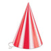 "Striped Cone Hat: Stylish Sun Protection"