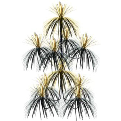 "Stunning Black And Gold Firework Chandelier - 1/Pkg"