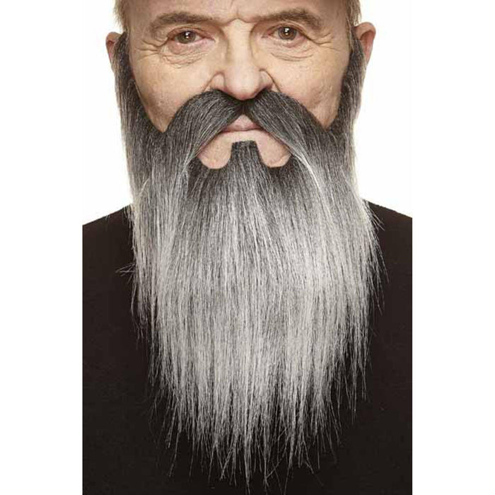 Stylish Moustache & Beard Grooming Kit - Black/Grey