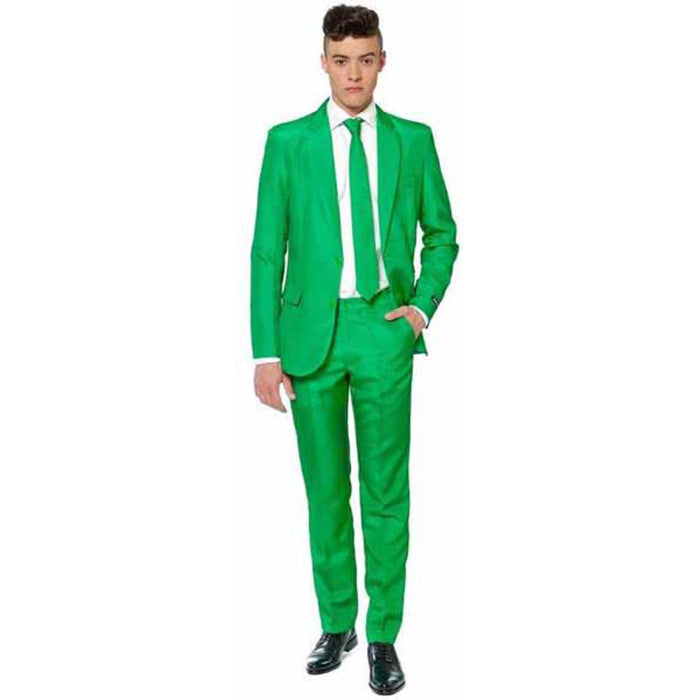 "Suitmeister Solid Green Suit"