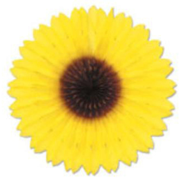 Sunflower Tissue Fan 18" (1/Pkg)