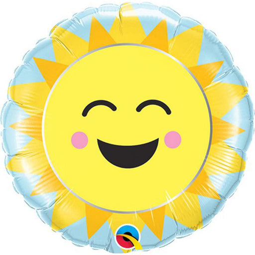 Sunshine Rainbow 9" Round Foil Balloon