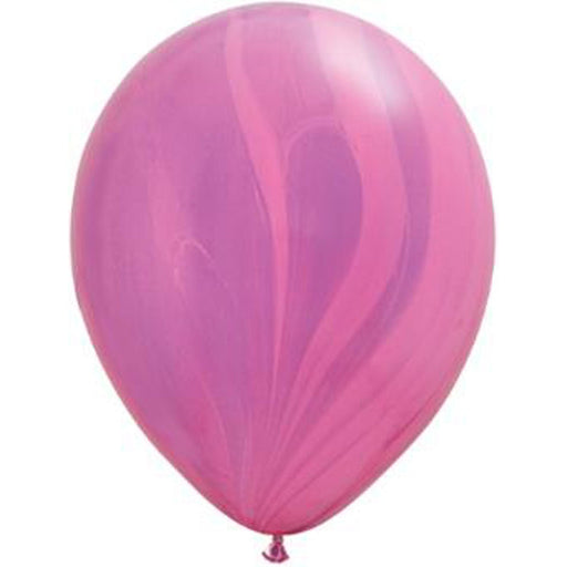 Qualatex 11" Superagate Pink & Violet Rainbow Latex Balloons (25/Pk)