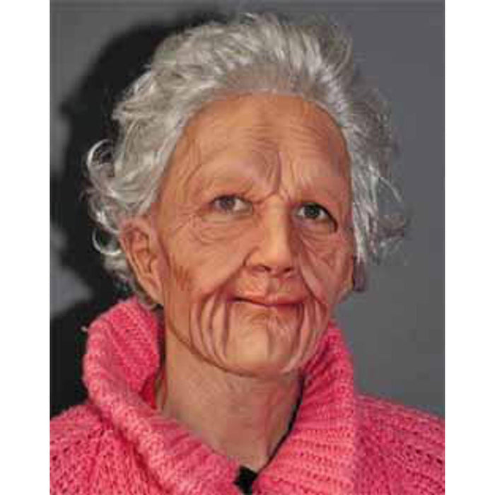 Supersoft Moving Mouth Old Woman Mask.