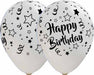 Happy Birthday All-Over Print Latex Balloons, 50 Count
