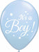ITS A BOY 2 SIDED 12" 50/BG LIGHT BLUE