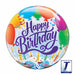 Birthday Balloons & Candles 22" Bubble Balloon
