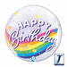 Birthday Rainbow 22-Inch Bubble Balloon
