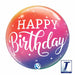 Birthday Ombre & Dots 22" Bubble Balloon