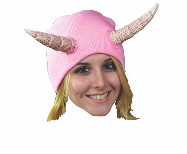 Pink Devil Costume Cap