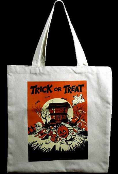Trick or Treat Halloween Treat Bag, Assorted Colors