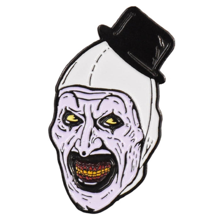 Terrifier Art The Clown Enamel Pin.