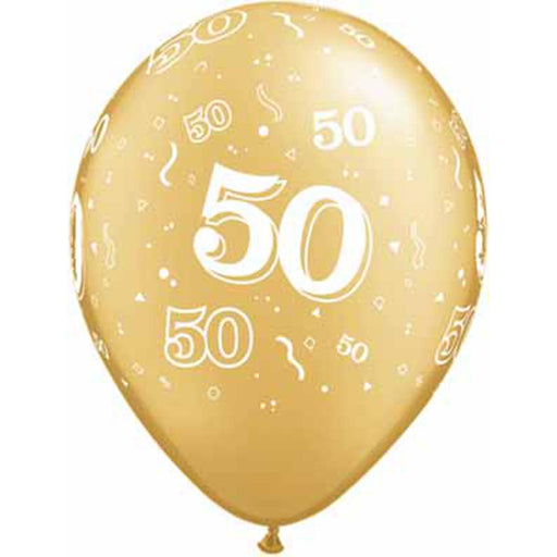 The Gold 11" Balloons: 50-Pack