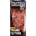 "Torched Trauma Fx Temporary Tattoo"