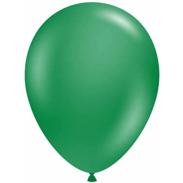 "Tuftex 11" Crystal Emerald Green Balloons - 100 Count"