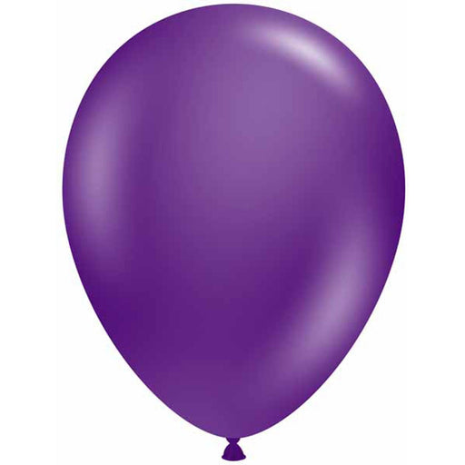 Tuftex 17" Purple Latex Balloons (50/Bag)