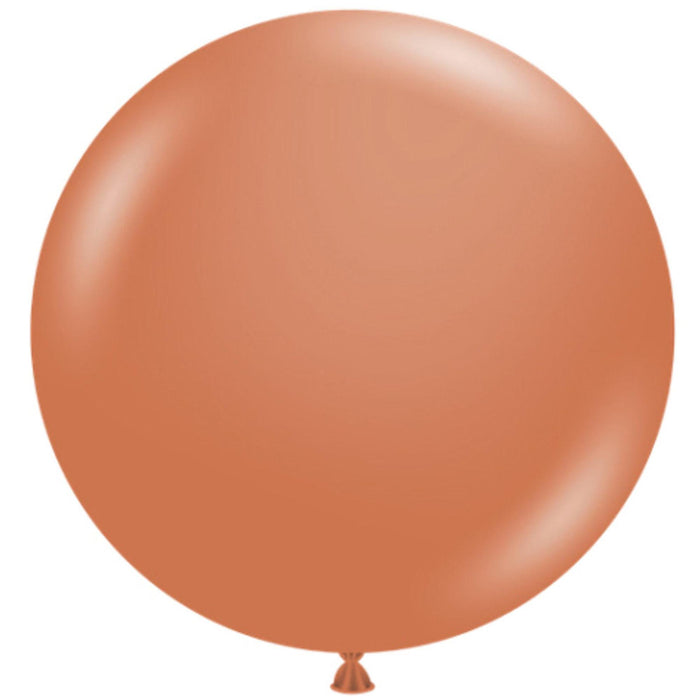 Tuftex 24" Burnt Orange Balloons (25/Bag)