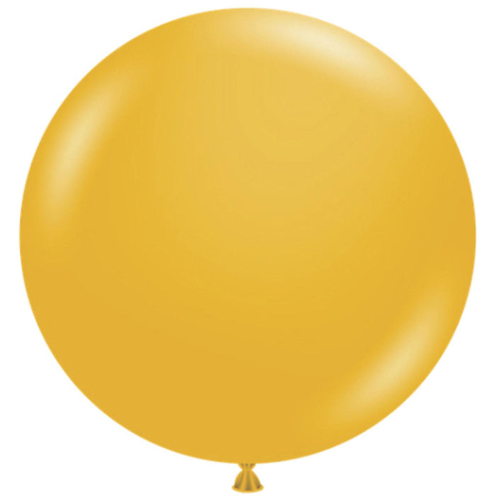 Tuftex 24" Mustard Balloons - 25/Bag