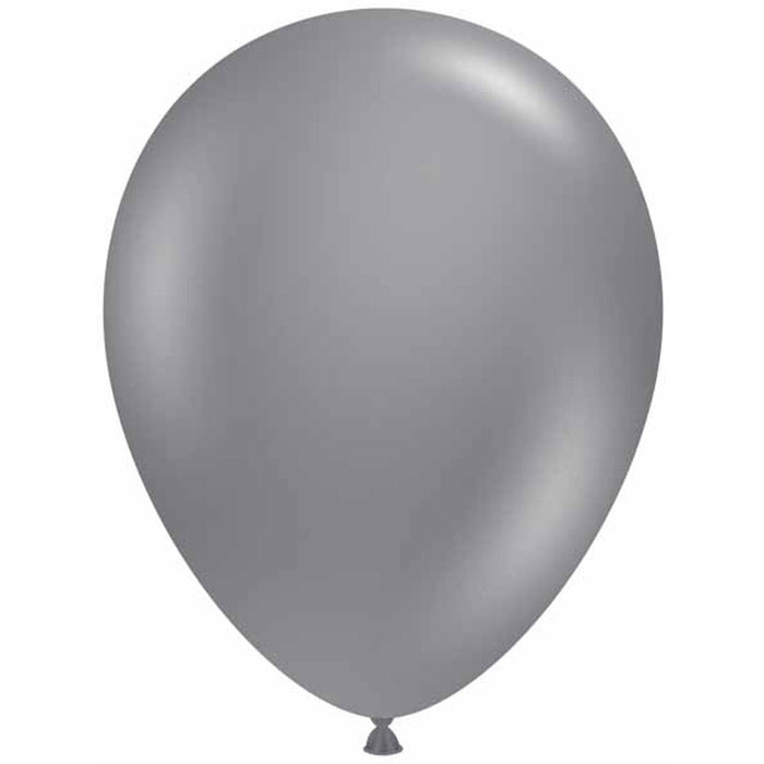 11'' Tuftex Gray Smoke Balloons   (100/Pk)