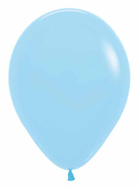 Sempertex 11" Pastel Matte Blue Latex Balloons, 50 Pack