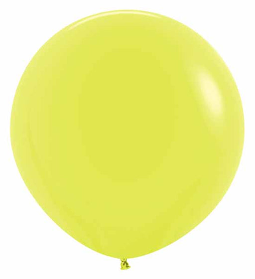 Sempertex Neon Yellow 24-Inch Latex Balloons, 10 Pack