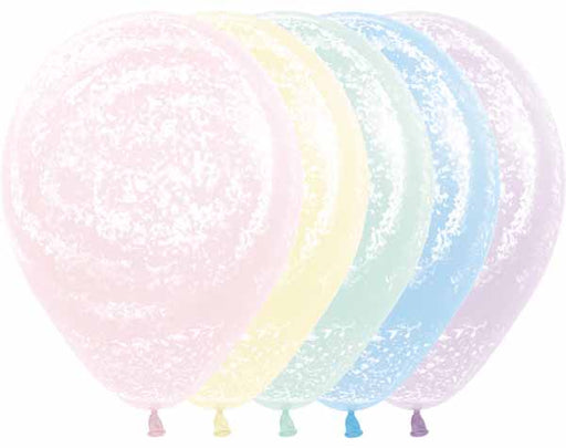 Sempertex 11" Graffiti Pastel Matte Latex Balloons, 50 Count