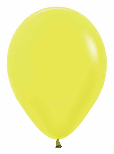 Sempertex Neon Yellow 11" Latex Balloons, 50 Pack