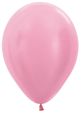 Sempertex Satin Pink 11-Inch Latex Balloons, 50 Count