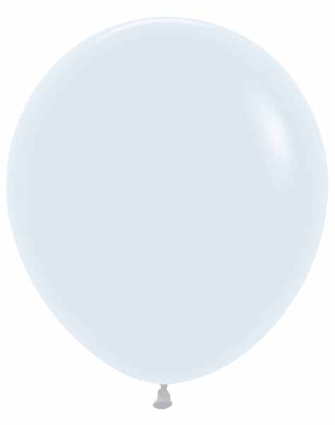 Sempertex White 18-Inch Latex Balloons, 25 Count