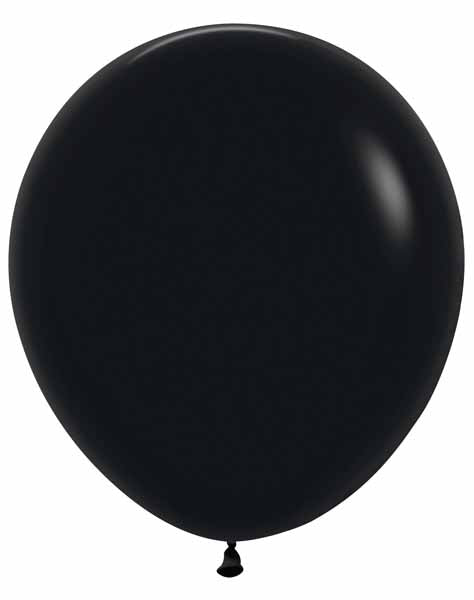 Sempertex Black 18-Inch Latex Balloons, 25 Count