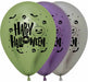 Sempertex Happy Halloween Reflex 11-Inch Latex Balloons, 50 Count