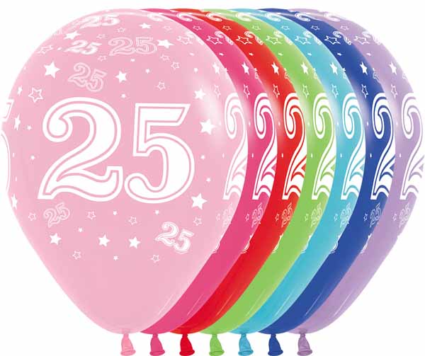 NUMBER "25" ASST 11" SEMPERTEX 50/BG