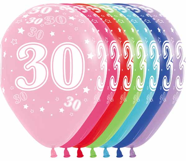 NUMBER "30" ASST 11" SEMPERTEX 50/BG