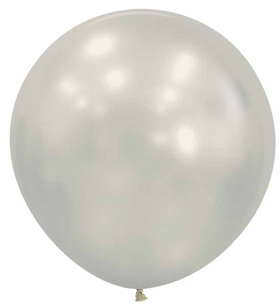 Sempertex 24-Inch Silk Oyster White Latex Balloons, 10 Pack