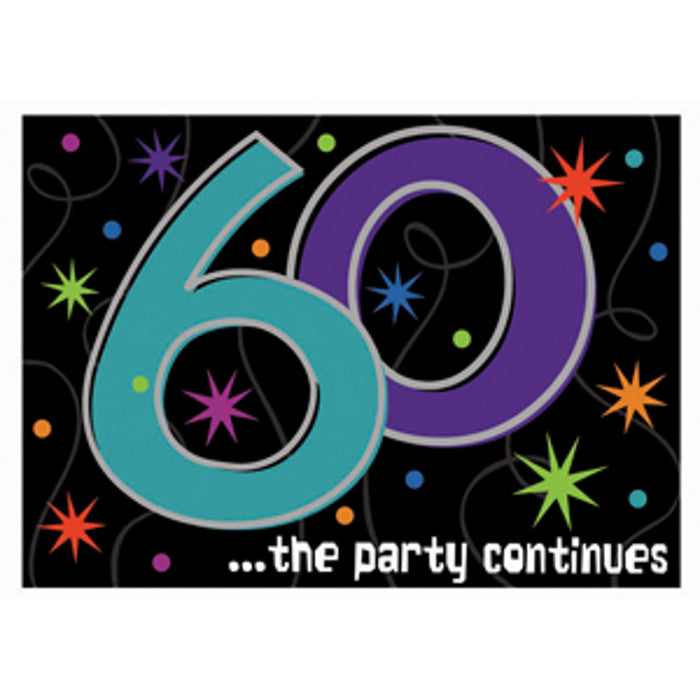"Ultimate 60Th Birthday Party Decor Kit - The Party Continues (6/Cs)"