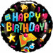 Game On Celebration 18 Inch Package of Happy Birthday Video Gaming Foil Balloons (5/Pk)