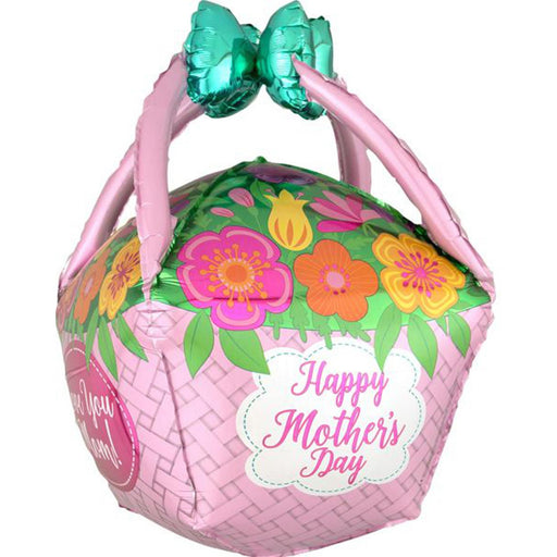 Mother's Day Basket 27″ UltraShape Foil Balloon (3/Pk)