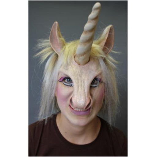 Unicorn Half Mask With Hair.