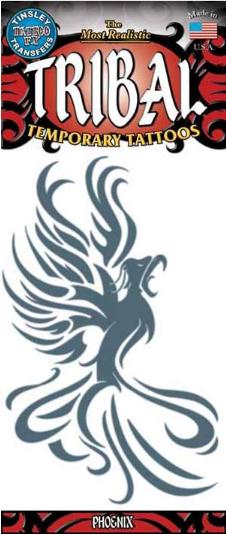 Phoenix Tribal Temporary Tattoo