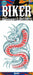 Tinsley Transfers Snake Temporary Biker Tattoos