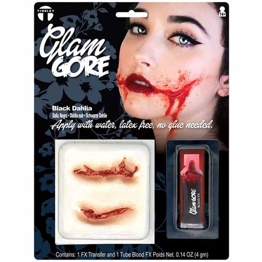 Tinsley Transfers Black Dahlia Glam Gore Makeup Transfer