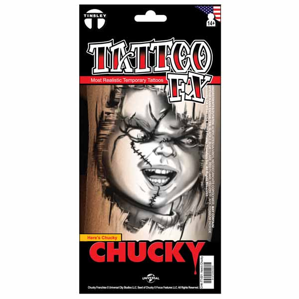 Tinsley Transfers Here's Chucky! FX Tattoo