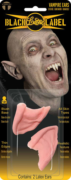 Tinsley Transfers Black Label Latex Vampire Ears